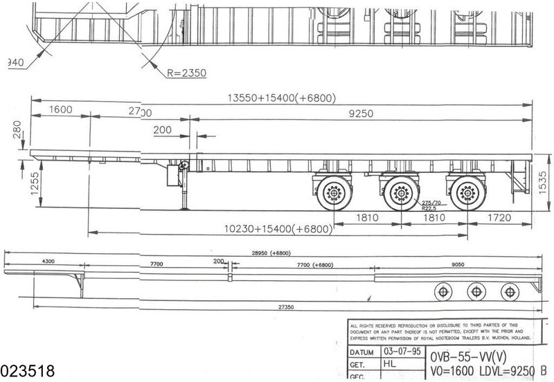 Nooteboom open laadbak 55000 KG, 28.95 m, 2 X Extandable - نصف مقطورة مسطحة: صور 2 Nooteboom open laadbak 55000 KG, 28.95 m, 2 X Extandable - نصف مقطورة مسطحة: صور 2