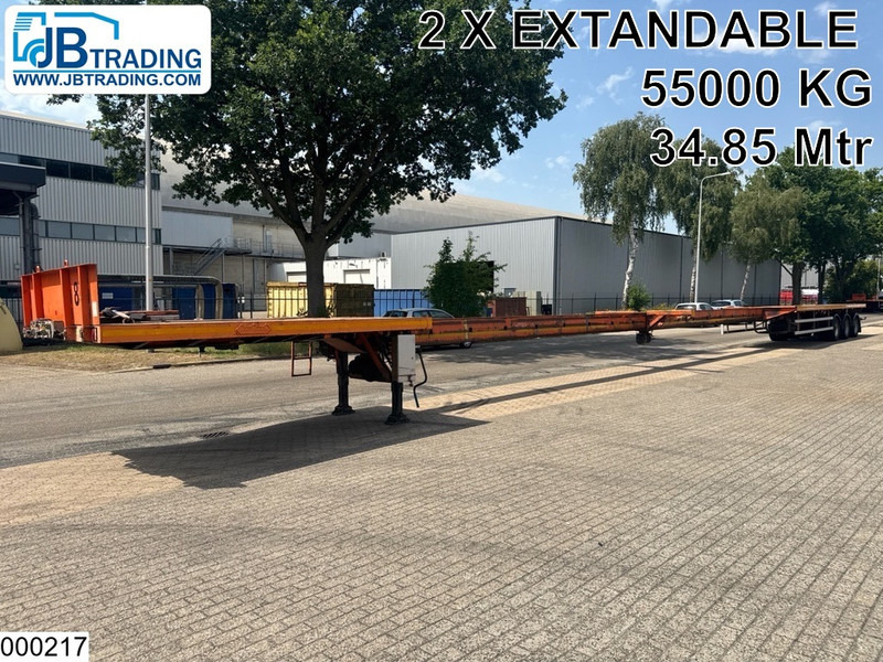 Nooteboom open laadbak 55000 KG, 34.85 m, 2 X Extandable - نصف مقطورة مسطحة: صور 1 Nooteboom open laadbak 55000 KG, 34.85 m, 2 X Extandable - نصف مقطورة مسطحة: صور 1