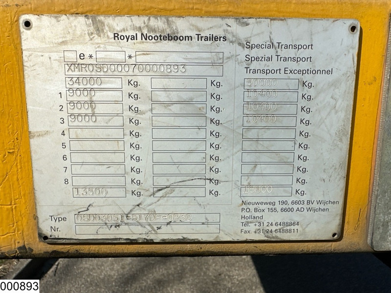 Nooteboom semie OSD 03051, 50.000KG - عربة مسطحة منخفضة نصف مقطورة: صور 5 Nooteboom semie OSD 03051, 50.000KG - عربة مسطحة منخفضة نصف مقطورة: صور 5