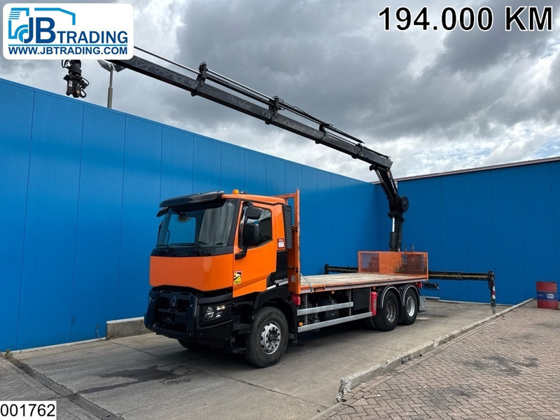 Renault C 380 6X4, EURO 6, HIAB, Remote, Steel suspension - شاحنات مسطحة, شاحنة كرين: صور 1 Renault C 380 6X4, EURO 6, HIAB, Remote, Steel suspension - شاحنات مسطحة, شاحنة كرين: صور 1