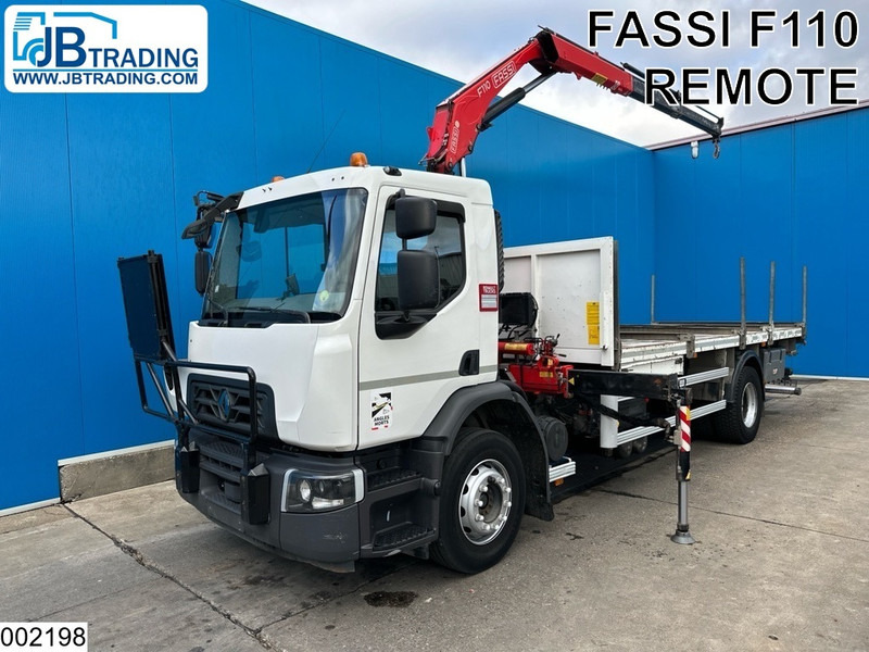 Renault D 19 280 EURO 6, Fassi, Remote - شاحنات مسطحة, شاحنة كرين: صور 1 Renault D 19 280 EURO 6, Fassi, Remote - شاحنات مسطحة, شاحنة كرين: صور 1