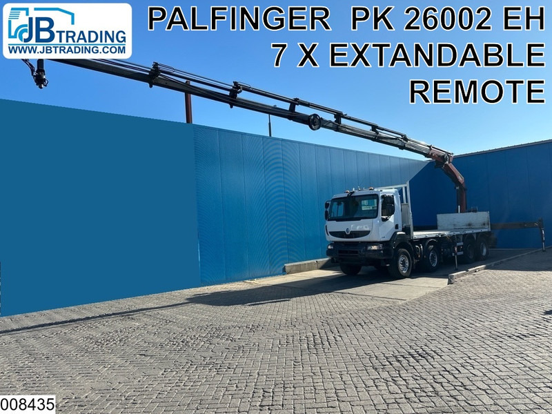 Renault Kerax 430 Dxi 8x4, EURO 5, Palfinger, Remote, Steel suspenion - شاحنات مسطحة, شاحنة كرين: صور 1 Renault Kerax 430 Dxi 8x4, EURO 5, Palfinger, Remote, Steel suspenion - شاحنات مسطحة, شاحنة كرين: صور 1