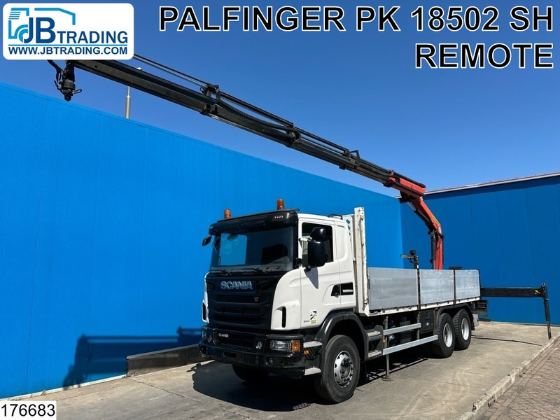 Scania G 440 6X4, EURO 6, Retarder, Palfinger - شاحنات مسطحة, شاحنة كرين: صور 1 Scania G 440 6X4, EURO 6, Retarder, Palfinger - شاحنات مسطحة, شاحنة كرين: صور 1