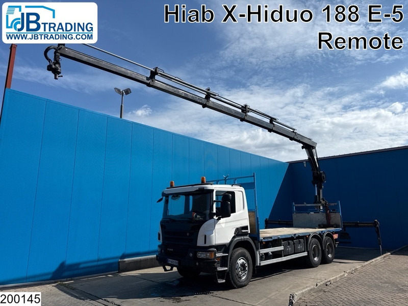 Scania P 410 6x4, EURO 6, Retarder, HIAB, Remote - شاحنات مسطحة, شاحنة كرين: صور 1 Scania P 410 6x4, EURO 6, Retarder, HIAB, Remote - شاحنات مسطحة, شاحنة كرين: صور 1
