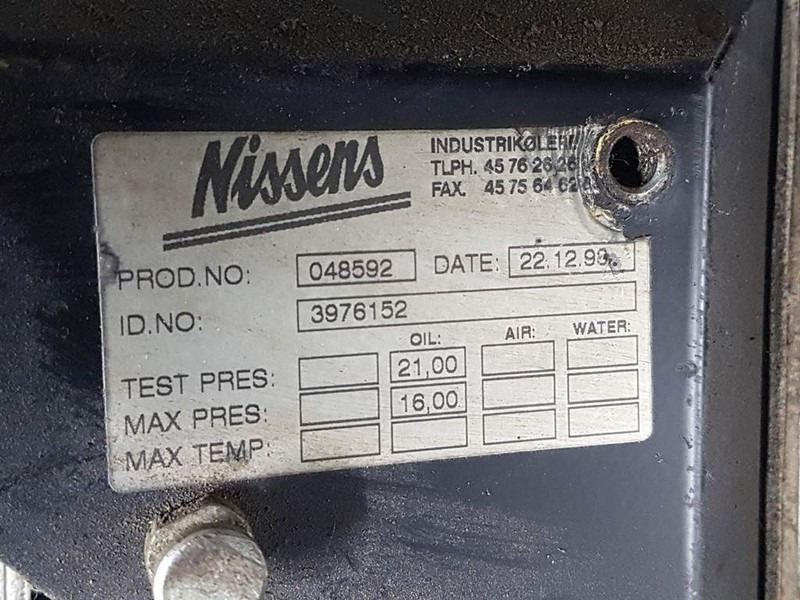 Atlas AR65 - Nissens 3976152-Oil cooler/Ölkühler/Oliekoe - علم السوائل المتحركة - آلات البناء: صور 4 Atlas AR65 - Nissens 3976152-Oil cooler/Ölkühler/Oliekoe - علم السوائل المتحركة - آلات البناء: صور 4