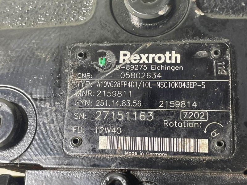 Bomag -Rexroth A10VG28EP4D1/10L-Drive pump/Fahrpumpe - علم السوائل المتحركة - آلات البناء: صور 4 Bomag -Rexroth A10VG28EP4D1/10L-Drive pump/Fahrpumpe - علم السوائل المتحركة - آلات البناء: صور 4