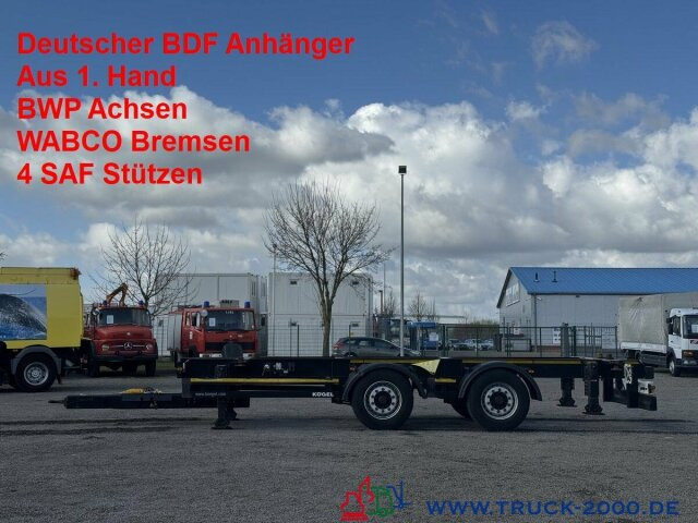 Kögel ZW 18-22,5 Tandem BDF BPW Achsen Scheibenbremsen - شاحنات الحاويات / جسم علوي قابل للتغيير مقطورة: صور 1 Kögel ZW 18-22,5 Tandem BDF BPW Achsen Scheibenbremsen - شاحنات الحاويات / جسم علوي قابل للتغيير مقطورة: صور 1