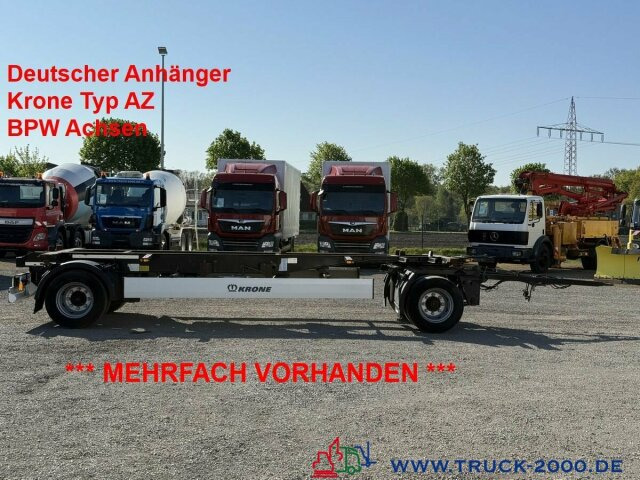 Krone AZ18 Box Carrier - Luft - BPW Achsen - شاحنات الحاويات / جسم علوي قابل للتغيير مقطورة: صور 1 Krone AZ18 Box Carrier - Luft - BPW Achsen - شاحنات الحاويات / جسم علوي قابل للتغيير مقطورة: صور 1