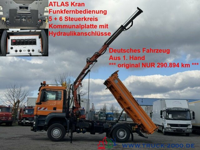MAN 18.320 4x4 Atlas Kran 8,8m=770kg FB Winterdienst - قلابات, شاحنة كرين: صور 1 MAN 18.320 4x4 Atlas Kran 8,8m=770kg FB Winterdienst - قلابات, شاحنة كرين: صور 1