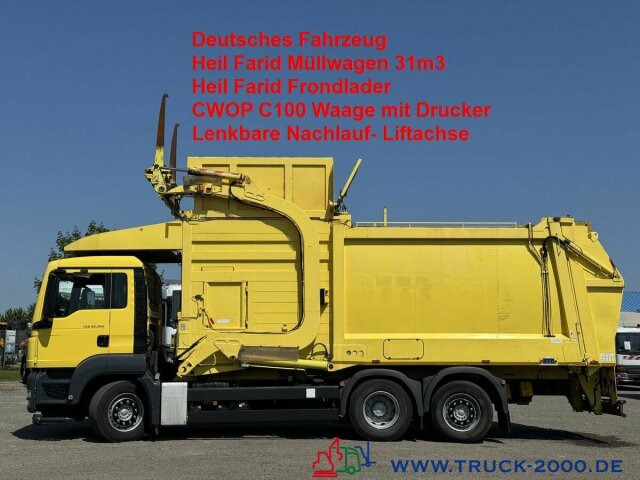 MAN TGS 26.360 Heil 31m3 Überkopf/ Frontlader Waage - شاحنة القمامة: صور 1 MAN TGS 26.360 Heil 31m3 Überkopf/ Frontlader Waage - شاحنة القمامة: صور 1