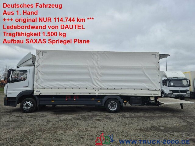Mercedes-Benz Atego 1223 L Plane + Spriegel L+R LBW nur 114TKM - شاحنة ستارة: صور 1 Mercedes-Benz Atego 1223 L Plane + Spriegel L+R LBW nur 114TKM - شاحنة ستارة: صور 1