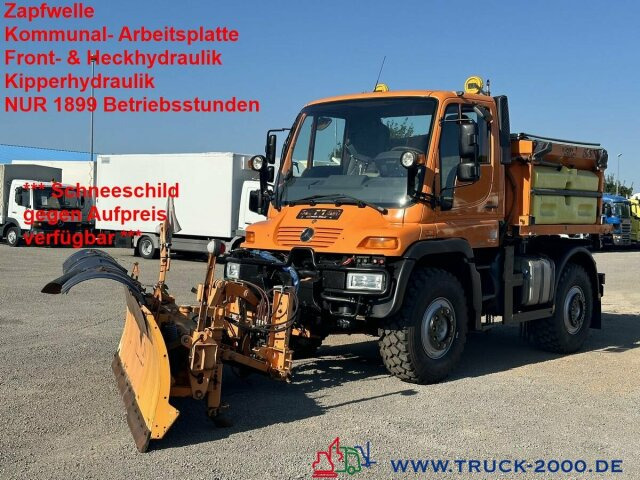 Unimog U400 Winterdienst Salzstreuer - *Schneeschild* - جرافة ثلج: صور 1 Unimog U400 Winterdienst Salzstreuer - *Schneeschild* - جرافة ثلج: صور 1