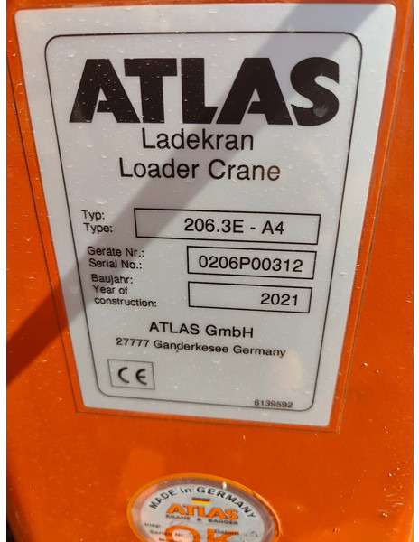 Atlas Year 2021 206.3E - A4 - ذراع الرافعة: صور 5 Atlas Year 2021 206.3E - A4 - ذراع الرافعة: صور 5