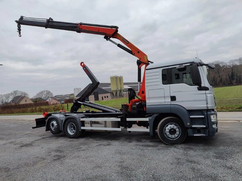MAN TGS 26.320 Container Multilift + Kraan Palfinger PK16502 - شاحنة ذات الخطاف, شاحنة كرين: صور 3 MAN TGS 26.320 Container Multilift + Kraan Palfinger PK16502 - شاحنة ذات الخطاف, شاحنة كرين: صور 3