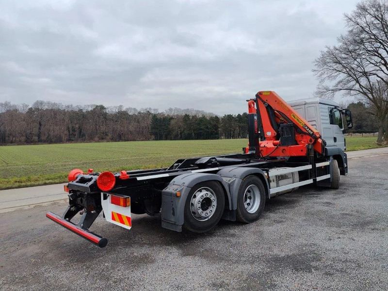 شاحنة ذات الخطاف, شاحنة كرين MAN TGS 26.320 Container Multilift + Kraan Palfinger PK16502: صور 9