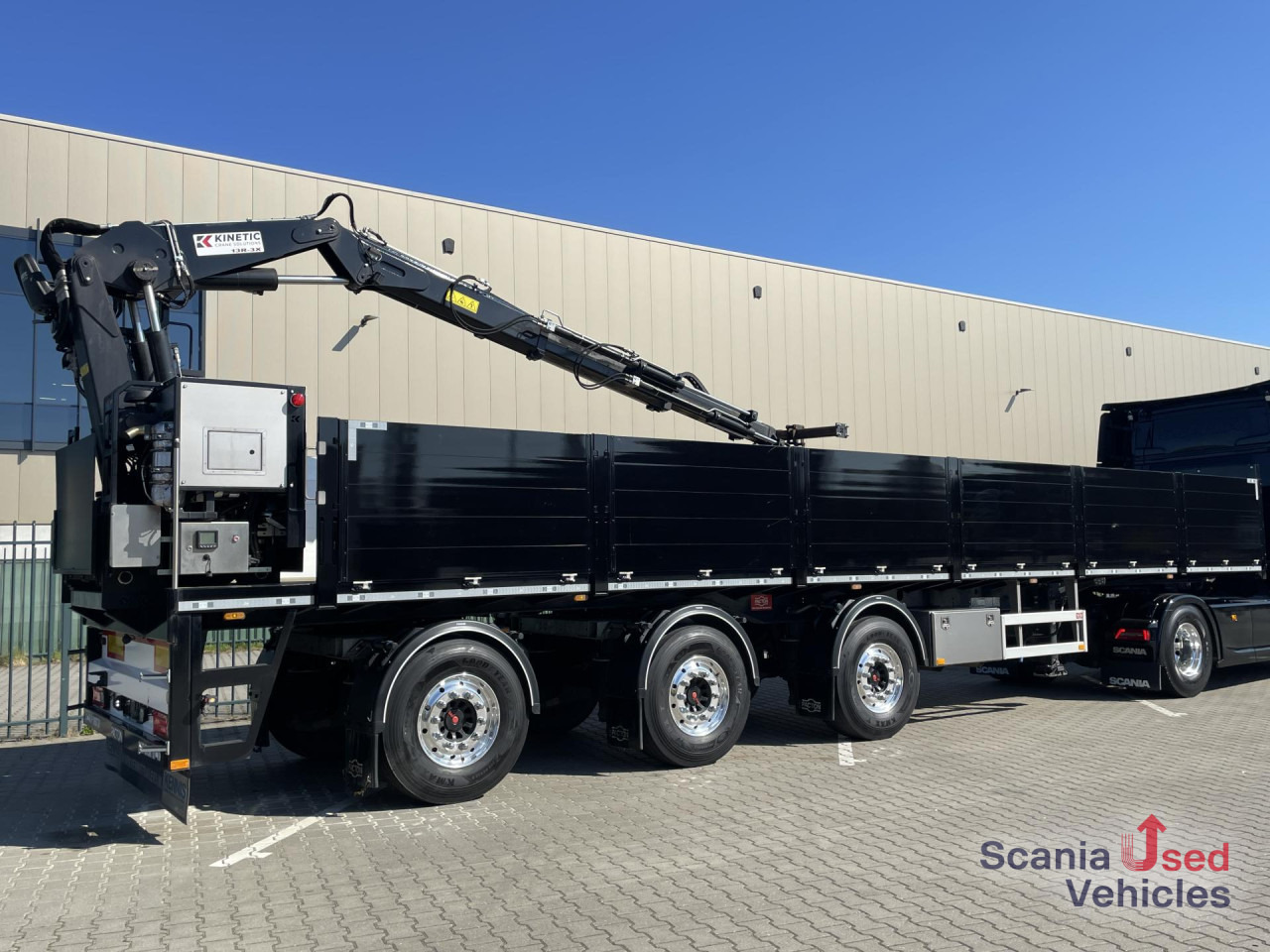 PACTON PACTON TPL.342 CB LIFT AXLE KINETIC 13R-3X CRANE - مقطورات مسطحة: صور 1 PACTON PACTON TPL.342 CB LIFT AXLE KINETIC 13R-3X CRANE - مقطورات مسطحة: صور 1