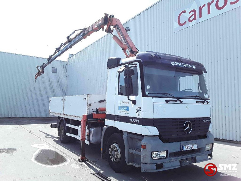 Mercedes-Benz Actros 1831 Atlas Ak140.1A4+remote lames steel 165000km - شاحنات مسطحة, شاحنة كرين: صور 1 Mercedes-Benz Actros 1831 Atlas Ak140.1A4+remote lames steel 165000km - شاحنات مسطحة, شاحنة كرين: صور 1