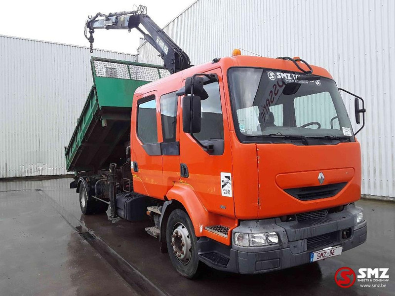 Renault Midlum 210 Hiab 102 manual pump - قلابات, شاحنة كرين: صور 1 Renault Midlum 210 Hiab 102 manual pump - قلابات, شاحنة كرين: صور 1