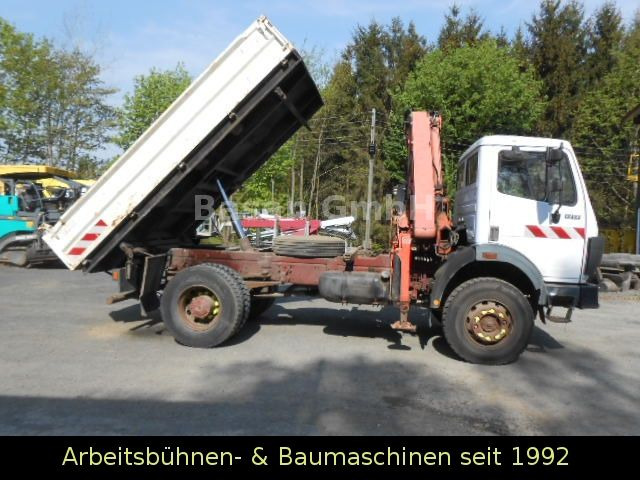 Mercedes-Benz MB 1717 AK Kipper Allrad mit Kran Atlas 100.1 - قلابات, شاحنة كرين: صور 1 Mercedes-Benz MB 1717 AK Kipper Allrad mit Kran Atlas 100.1 - قلابات, شاحنة كرين: صور 1
