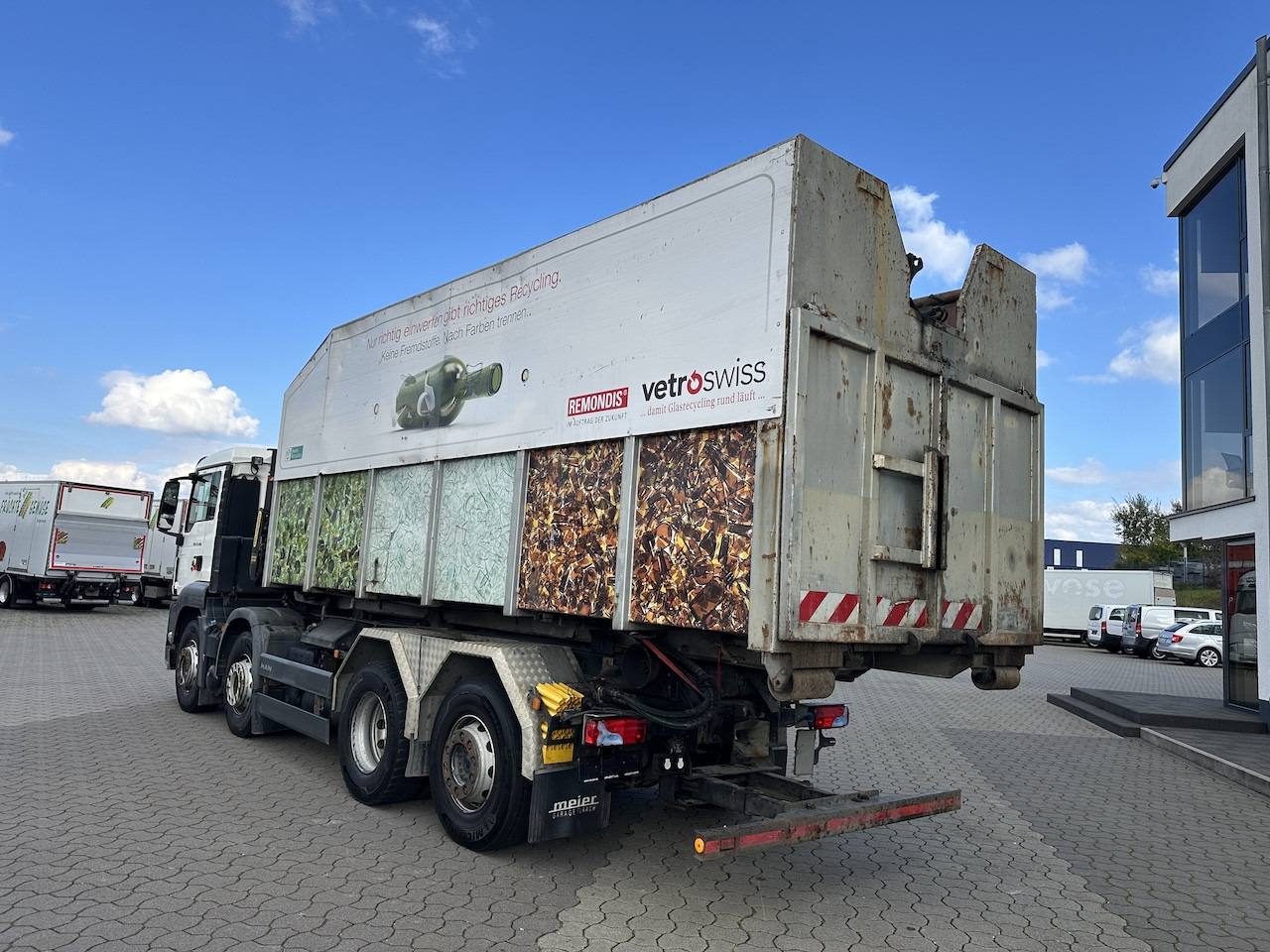 MAN TGS 35.400 8x2 Intarder PK 16502 Glasmulde - شاحنة ذات الخطاف, شاحنة كرين: صور 4 MAN TGS 35.400 8x2 Intarder PK 16502 Glasmulde - شاحنة ذات الخطاف, شاحنة كرين: صور 4