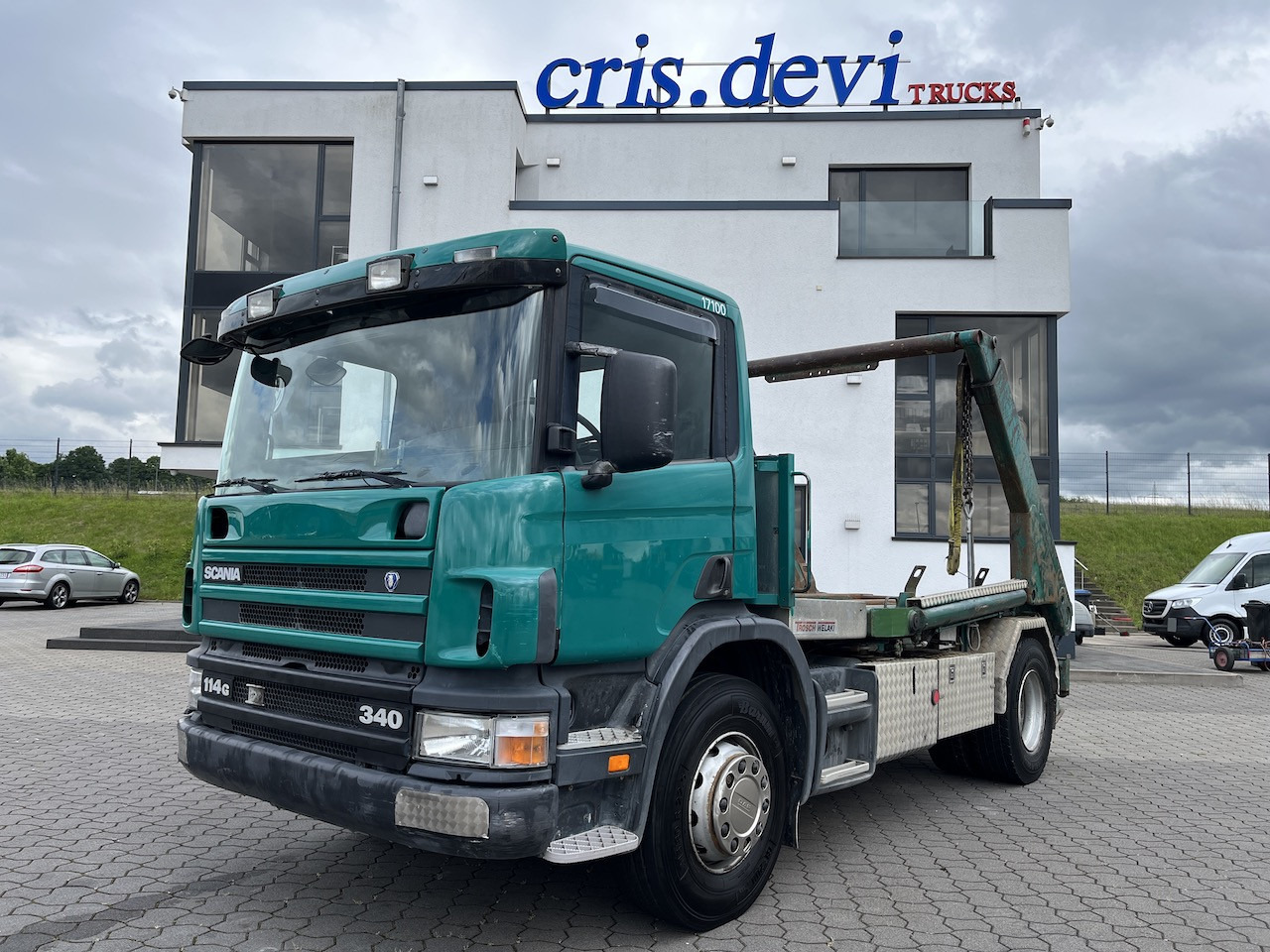 Scania P114 340 4x2 Trösch Absetzkipper Retarder AHK - شاحنات قابلة للفك شاحنة: صور 1 Scania P114 340 4x2 Trösch Absetzkipper Retarder AHK - شاحنات قابلة للفك شاحنة: صور 1