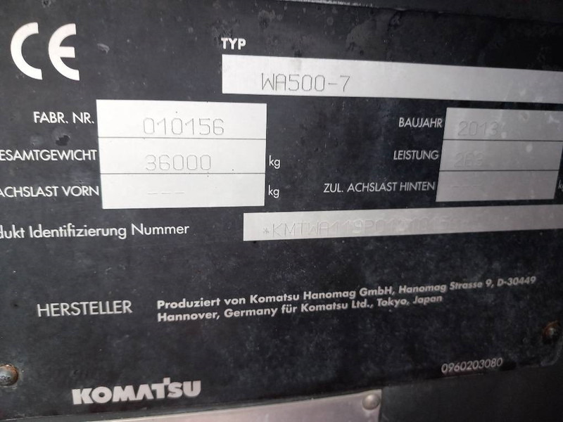 Komatsu WA500-7 - اللودر بعجل: صور 2 Komatsu WA500-7 - اللودر بعجل: صور 2