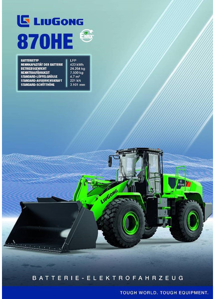 LIUGONG 870 HE vollelektrisch, 24.2 t, 4.7-5.2 cbm - اللودر بعجل: صور 1 LIUGONG 870 HE vollelektrisch, 24.2 t, 4.7-5.2 cbm - اللودر بعجل: صور 1