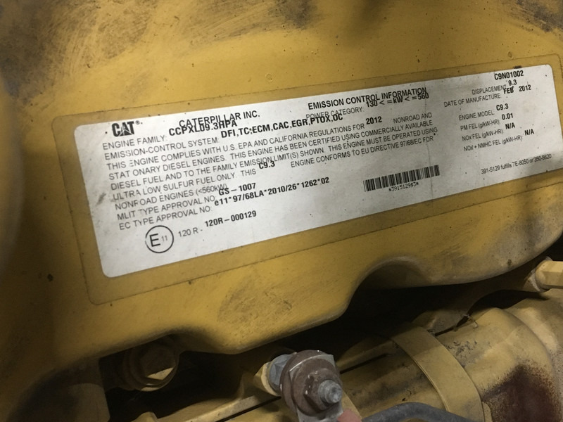 Caterpillar C9.3 C9N-3655969 USED - آلات البناء: صور 4 Caterpillar C9.3 C9N-3655969 USED - آلات البناء: صور 4