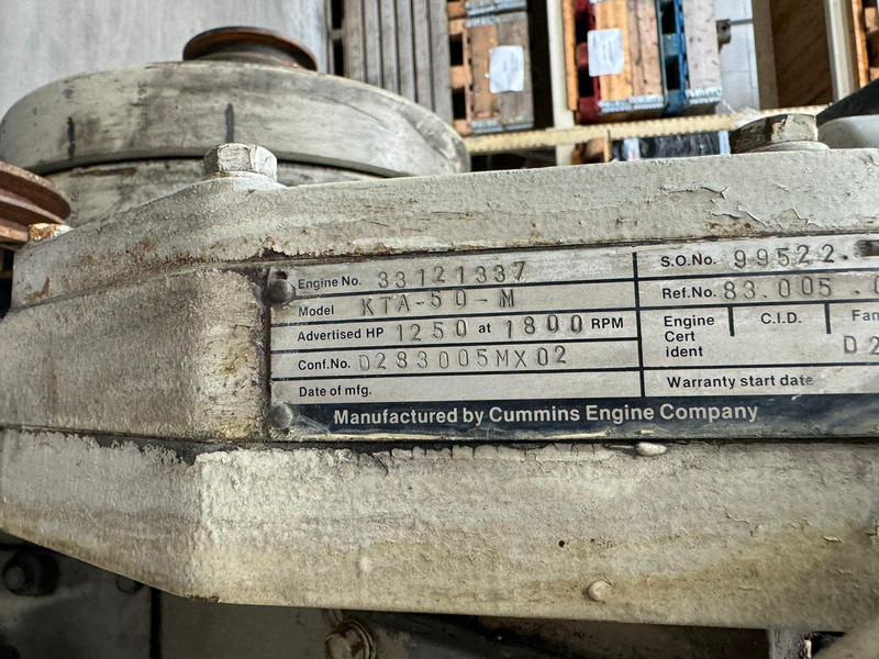 Cummins KTA50-M CPL0977 USED - آلات البناء: صور 5 Cummins KTA50-M CPL0977 USED - آلات البناء: صور 5
