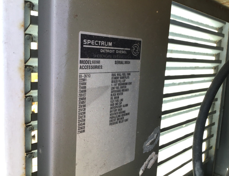 مجموعة المولدات Detroit Diesel 60DS60 GENERATOR 54 KVA USED: صور 7