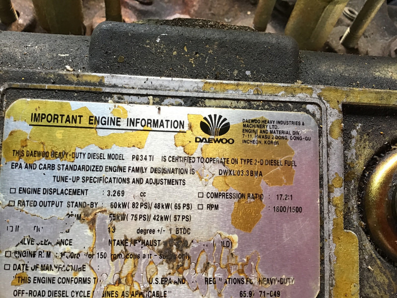 Doosan EWOO DAEWOO PO34TI GENERATOR 50 KVA USED - مجموعة المولدات: صور 5 Doosan EWOO DAEWOO PO34TI GENERATOR 50 KVA USED - مجموعة المولدات: صور 5