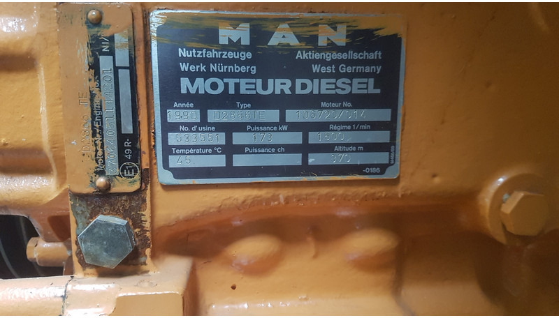 MAN D2866 TE USED - آلات البناء: صور 2 MAN D2866 TE USED - آلات البناء: صور 2
