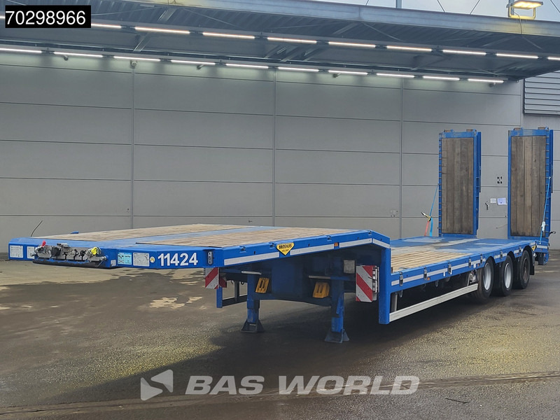 Broshuis 3ASD-18-30/0 Lift + Steering Axle Hydraulic Ramps - عربة مسطحة منخفضة نصف مقطورة: صور 2 Broshuis 3ASD-18-30/0 Lift + Steering Axle Hydraulic Ramps - عربة مسطحة منخفضة نصف مقطورة: صور 2