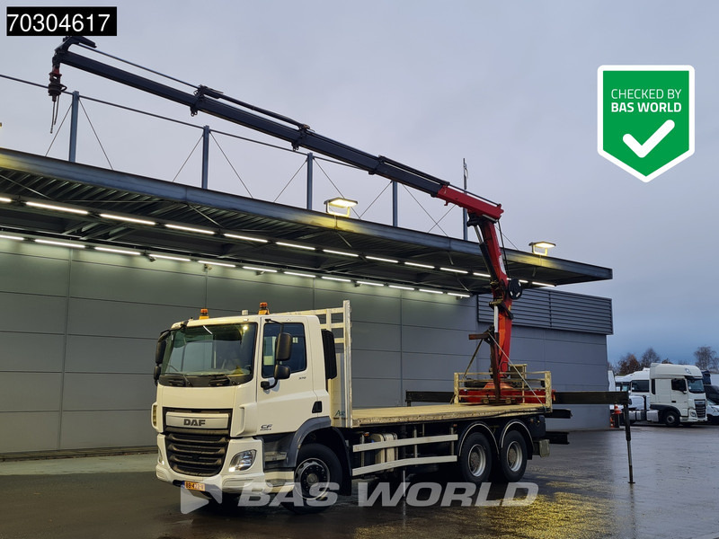 DAF CF 370 6X4 NL-Truck HMF1820-K4 Crane Manual Steelsuspension Big-Axle Euro 6 - شاحنات مسطحة, شاحنة كرين: صور 1 DAF CF 370 6X4 NL-Truck HMF1820-K4 Crane Manual Steelsuspension Big-Axle Euro 6 - شاحنات مسطحة, شاحنة كرين: صور 1
