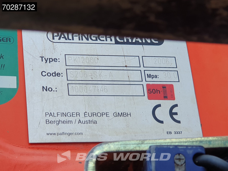 DAF CF75.310 4X2 Palfinger PK12000 Kran Crane 7m3 tipper Big-Axle Steelsuspension Euro 3 إيجار DAF CF75.310 4X2 Palfinger PK12000 Kran Crane 7m3 tipper Big-Axle Steelsuspension Euro 3: صور 16