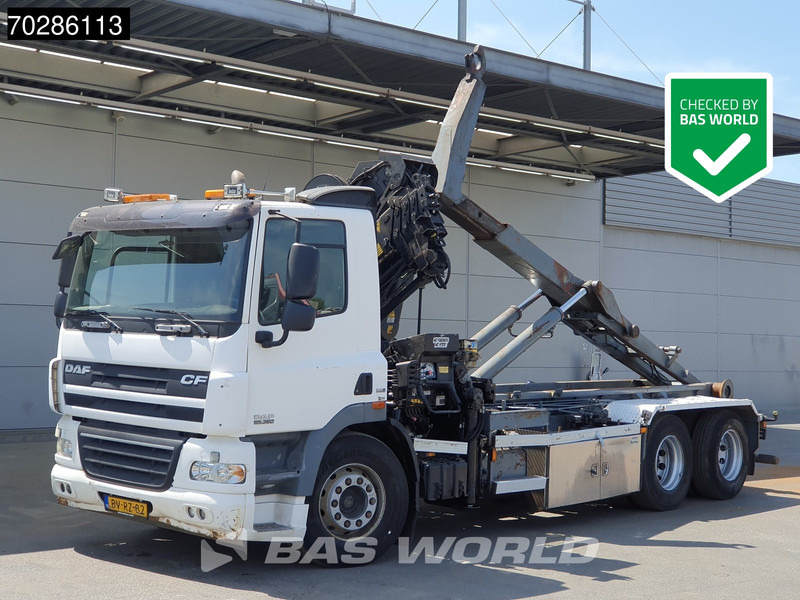 DAF CF85.360 CF 6X2 NL-Truck Hiab 211 EP-4 HIDUO Crane + Hooklift Liftachse Euro 5 - شاحنة ذات الخطاف, شاحنة كرين: صور 1 DAF CF85.360 CF 6X2 NL-Truck Hiab 211 EP-4 HIDUO Crane + Hooklift Liftachse Euro 5 - شاحنة ذات الخطاف, شاحنة كرين: صور 1