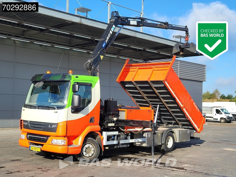 DAF LF45.210 LF 4X2 MKG HLK 66 Crane Kran 5m3 tipper Manual Euro 5 - قلابات, شاحنة كرين: صور 1 DAF LF45.210 LF 4X2 MKG HLK 66 Crane Kran 5m3 tipper Manual Euro 5 - قلابات, شاحنة كرين: صور 1