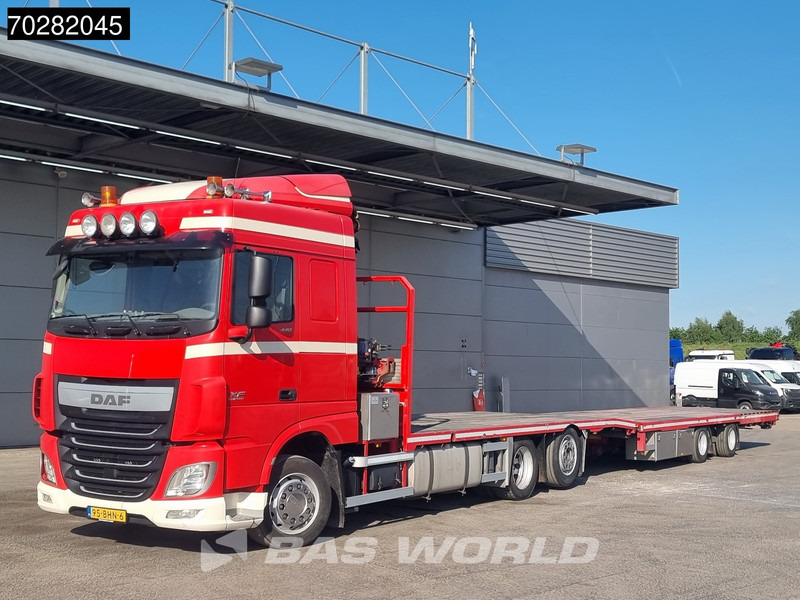 DAF XF 440 6X2 NL-Truck Transporter HMF 900-K2 Kran Lift-Lenkachse Euro 6 - شاحنات مسطحة, شاحنة كرين: صور 5 DAF XF 440 6X2 NL-Truck Transporter HMF 900-K2 Kran Lift-Lenkachse Euro 6 - شاحنات مسطحة, شاحنة كرين: صور 5