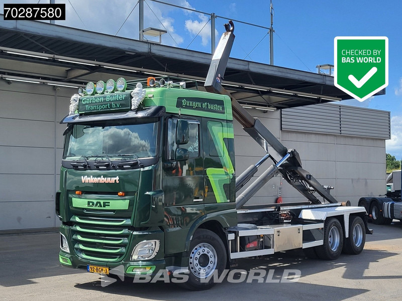 DAF XF 460 XF 6X2 NL-Truck VDL S-25-6400 Hooklift Liftaxle Manual Navi ACC Euro 6 - شاحنة ذات الخطاف: صور 1 DAF XF 460 XF 6X2 NL-Truck VDL S-25-6400 Hooklift Liftaxle Manual Navi ACC Euro 6 - شاحنة ذات الخطاف: صور 1