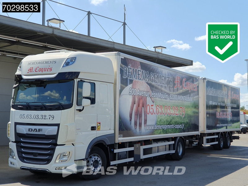 DAF XF 480 4X2 NL Combi 1500kg Ladebordwand Retarder Standklima Automatic ACC Euro 6 - بصندوق مغلق شاحنة: صور 1 DAF XF 480 4X2 NL Combi 1500kg Ladebordwand Retarder Standklima Automatic ACC Euro 6 - بصندوق مغلق شاحنة: صور 1