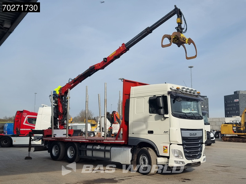 DAF XF 510 6X4 Jonsered Z-Crane SC ACC Retarder Euro 6 - شاحنة قطع الأشجار, شاحنة كرين: صور 3 DAF XF 510 6X4 Jonsered Z-Crane SC ACC Retarder Euro 6 - شاحنة قطع الأشجار, شاحنة كرين: صور 3