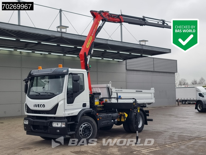 Iveco Eurocargo 180E320 4X2 Steelsuspension 3-Seiten Palfinger PK12.501 Euro 6 - قلابات, شاحنة كرين: صور 1 Iveco Eurocargo 180E320 4X2 Steelsuspension 3-Seiten Palfinger PK12.501 Euro 6 - قلابات, شاحنة كرين: صور 1