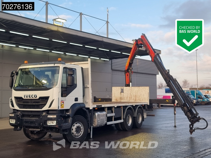 Iveco Trakker 360 6X4 Palfinger PK 18502 SH D Kran Crane Big axle Euro 6 - شاحنات مسطحة, شاحنة كرين: صور 1 Iveco Trakker 360 6X4 Palfinger PK 18502 SH D Kran Crane Big axle Euro 6 - شاحنات مسطحة, شاحنة كرين: صور 1