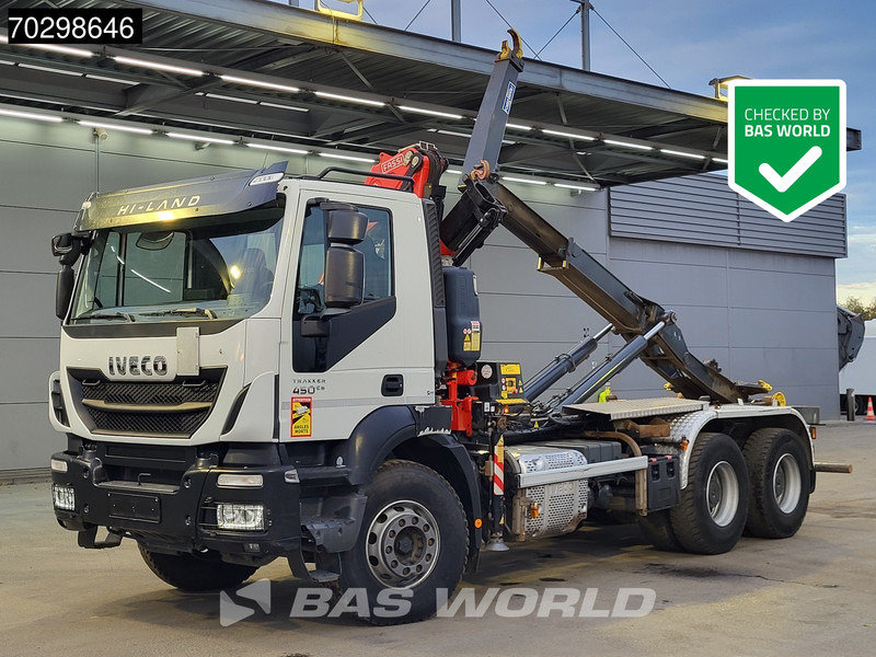 شاحنة ذات الخطاف, شاحنة كرين Iveco Trakker 450 6X4 Fassi F120B.2.22 Crane Marrel AL16S50 Retarder Big-axle Euro 6: صور 1