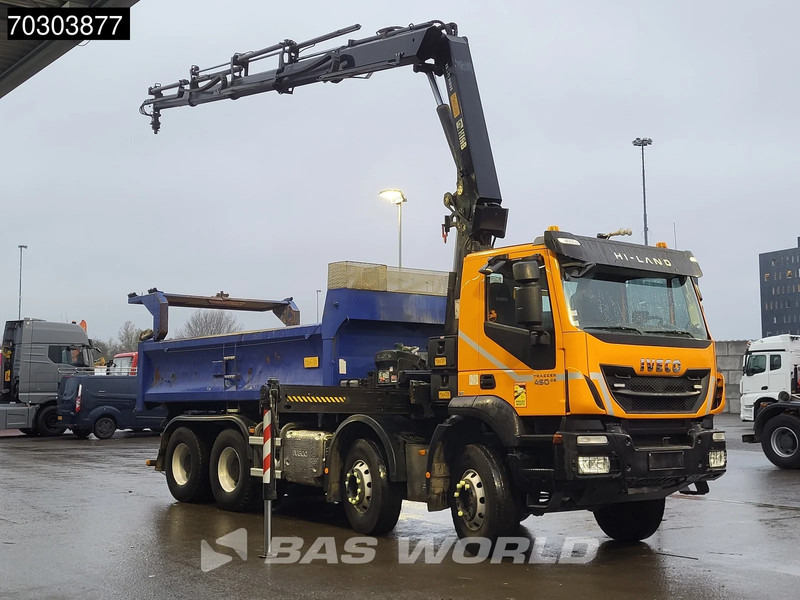 Iveco Trakker 450 8X4 HIAB 211 EP-4 Hiduo Kran Crane Big-Axle 2-Side Tipper Euro 6 - قلابات, شاحنة كرين: صور 3 Iveco Trakker 450 8X4 HIAB 211 EP-4 Hiduo Kran Crane Big-Axle 2-Side Tipper Euro 6 - قلابات, شاحنة كرين: صور 3