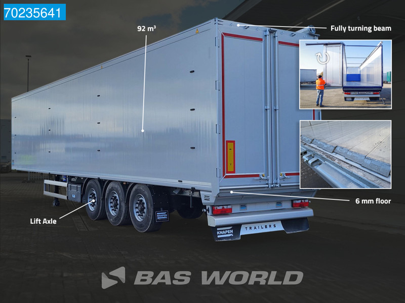Knapen K100 6MM 92m3 3 axles NEW 6mm 92M3 Liftachse - أرضية المشي نصف مقطورة: صور 3 Knapen K100 6MM 92m3 3 axles NEW 6mm 92M3 Liftachse - أرضية المشي نصف مقطورة: صور 3