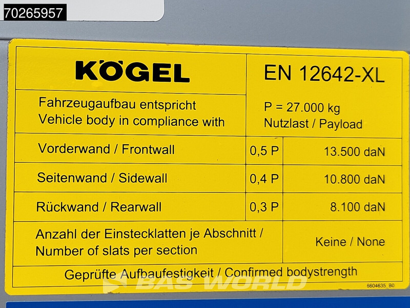جديد الخيمة نصف مقطورة Kögel S24-1 MEGA Hubdach Liftachse Lifting Roof: صور 18
