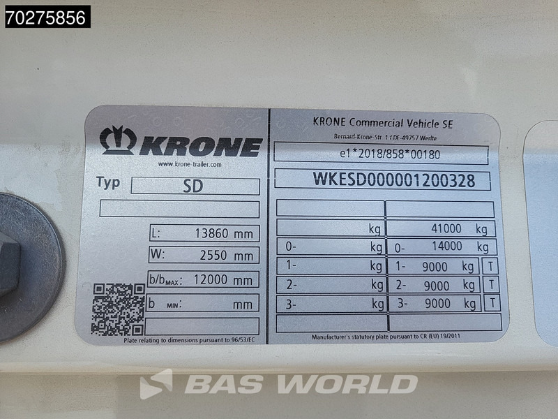 جديد بصندوق مغلق نصف مقطورة Krone SD NEW! Direkt-Verfugbar Liftachse: صور 18