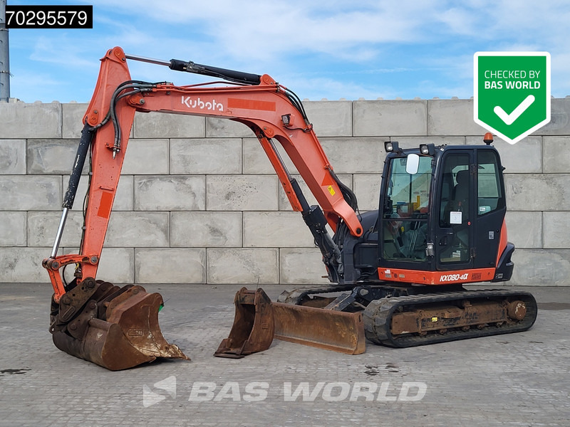 Kubota KX080-4a - حفارة مصغرة: صور 1 Kubota KX080-4a - حفارة مصغرة: صور 1