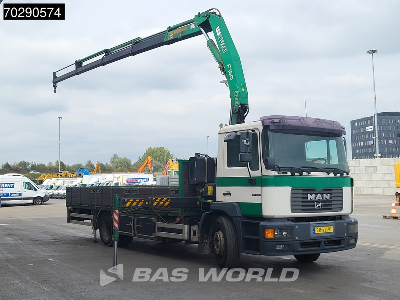 MAN 18.224 18 M 4X2 NL-Truck APK Fassi F150A.24 Kran Crane Manual Euro 2 - شاحنات مسطحة, شاحنة كرين: صور 3 MAN 18.224 18 M 4X2 NL-Truck APK Fassi F150A.24 Kran Crane Manual Euro 2 - شاحنات مسطحة, شاحنة كرين: صور 3